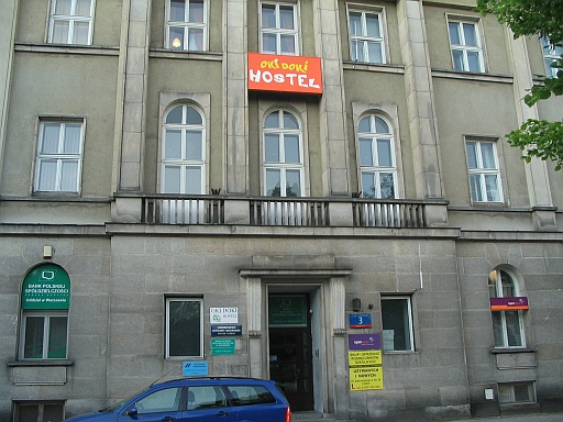 James' hostel (where he stayed in in Warsaw).